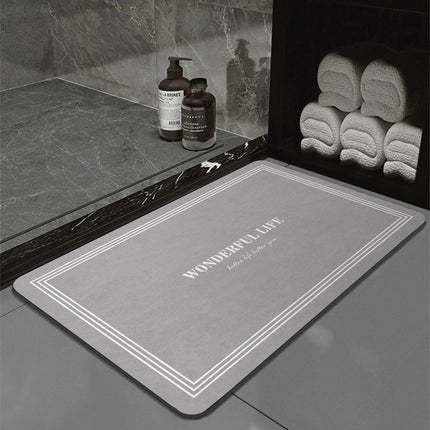 Diatom Ooze Bathroom Absorbent Non-slip Floor Mat