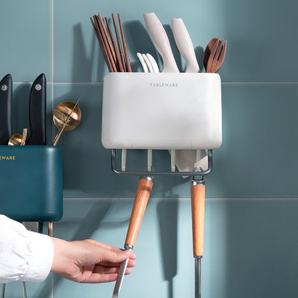 Wall-Mounted Utensil Holder – Green or White