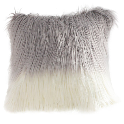 Luxury Faux-Fur Cushion – Gradient Plush Pillow 45x45cm | Ikeame