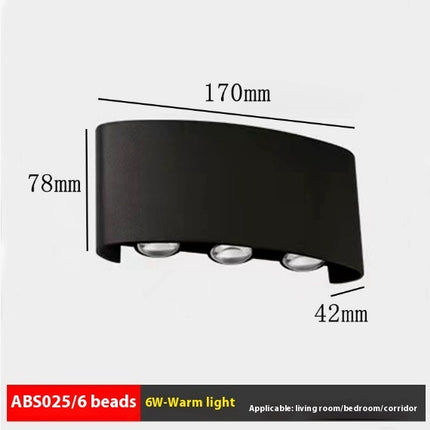 Modern Up & Down Wall Light – Indoor & Outdoor Waterproof | Ikeame