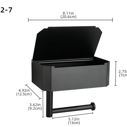 Stainless Steel Bathroom Toilet Punch Free Tissue Box