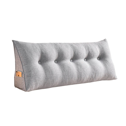 Triangle Bed Backrest Cushion | Cotton Linen Headboard Pillow