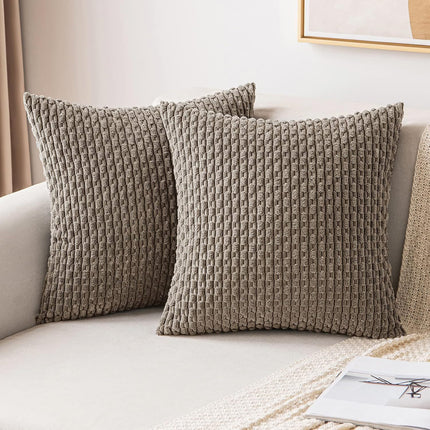 Corduroy Cushion Cover | Ribbed Throw Pillow