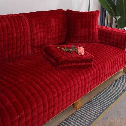 Anti-Slip Sofa Cover | Plush Fleece Couch Protector