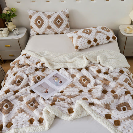 Lambswool Blanket | Bohemian Jacquard Throw