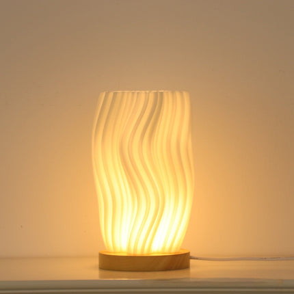 3D Printed Vase Decoration Lamp – Artistic Ambient Light (Rechargeable or Plug-in)