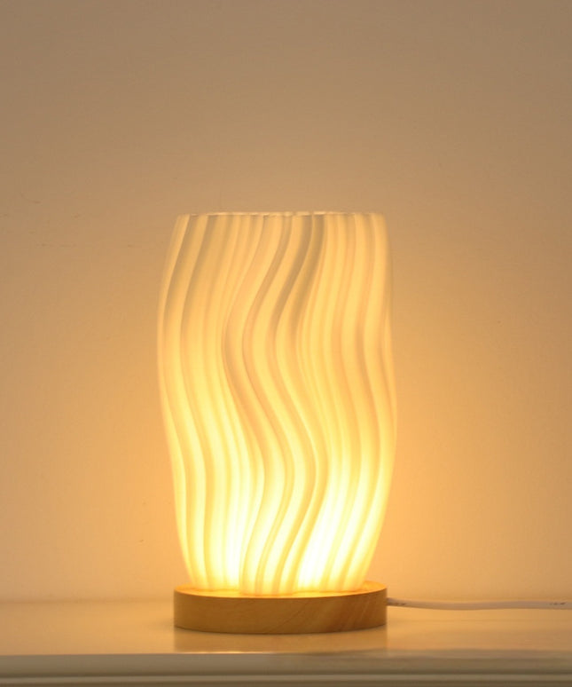 3D Printed Vase Decoration Lamp – Artistic Ambient Light (Rechargeable or Plug-in)