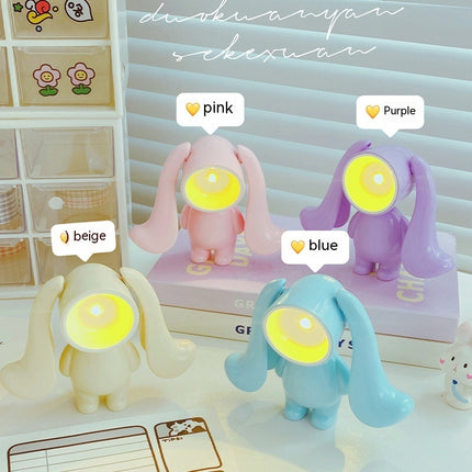 Rabbit Led Mini Small Table Household Desk Small Night Lamp