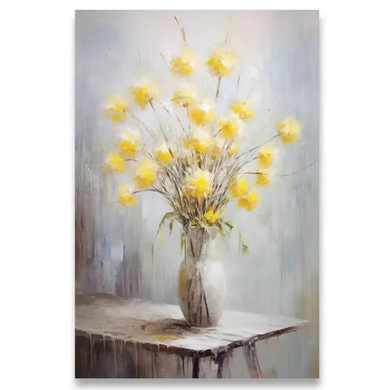 Flowers Canvas Wall Art | Botanical Bedroom Poster