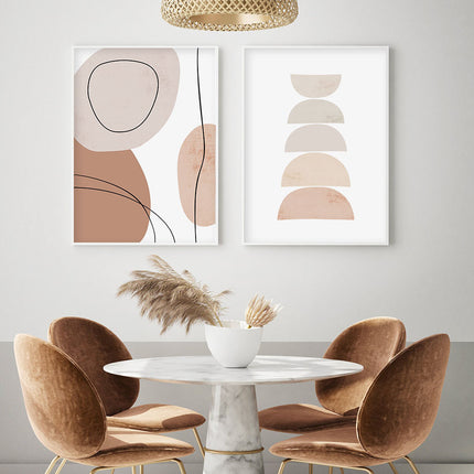 Abstract Canvas Wall Art | Geometric Boho Wall Décor