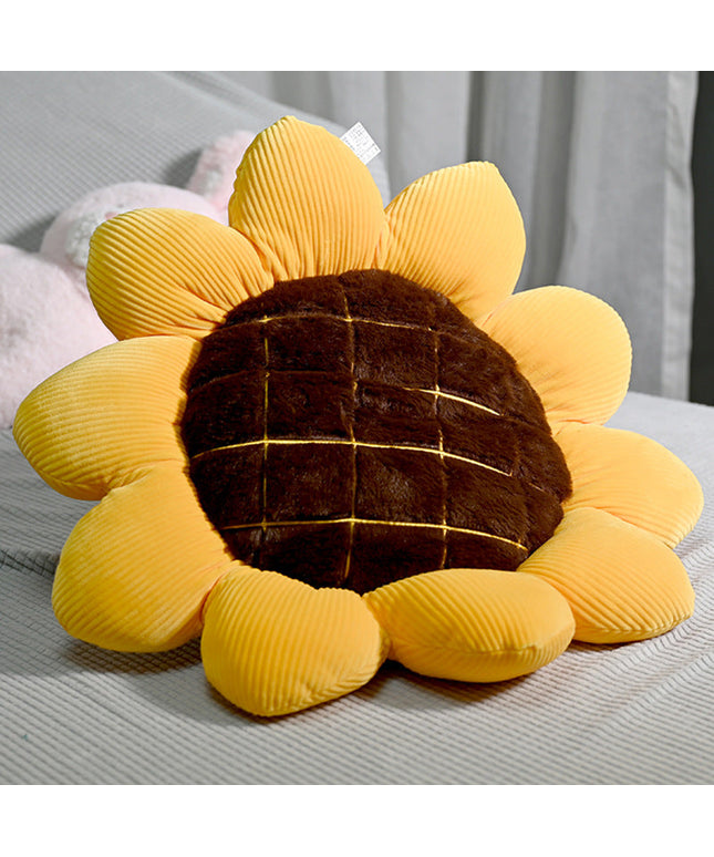 Sunflower Plush Cushion | Soft Flower Sofa Pillow