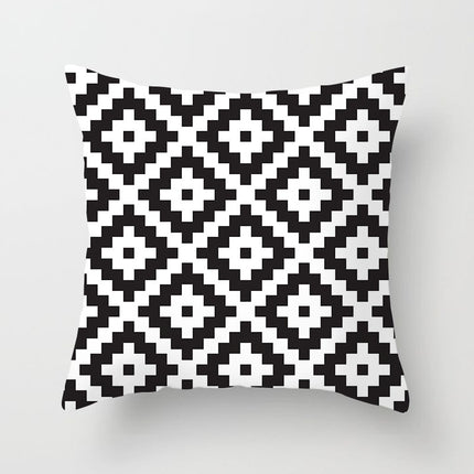 Nordic simple new yellow black abstract geometric pillow cover fashion home sofa fabric craft pillow cushion cover – Trendy & Practical for Daily Living