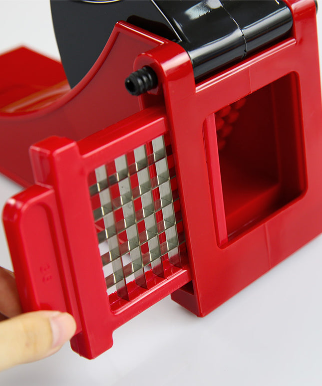 Stainless Steel French Fries Maker – Bold Red, Easy & Fun Frying | Ikeame