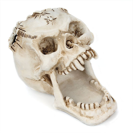 Vampire Skull Pen Holder – Gothic Desk Organiser with Fangs