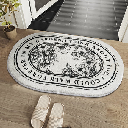Quote Bathroom Entrance Door Mat 🖤✨