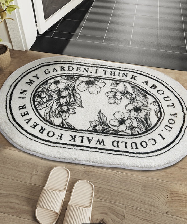Quote Bathroom Entrance Door Mat 🖤✨