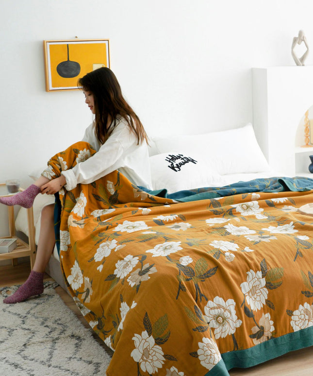 Cotton Gauze Blanket | 5 Layer Soft Summer Quilt