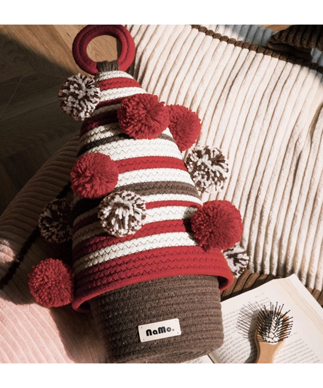 Pine Tree Woven Storage Basket Decorative Organiser