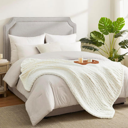 Chunky Knit Blanket | Chenille Luxury Throw