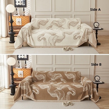 Chenille Sofa Cover | Patterned Couch Throw Protector