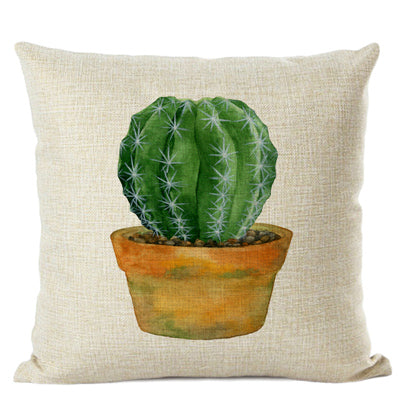Cactus Cushion Cover | Cute Succulent Pillow 45x45