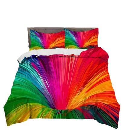 Rainbow Bedding Set | Optical Illusion Duvet Cover