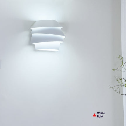 Abstract Pine Cone Modern Minimalist Wall Light – White Decorative Lamp