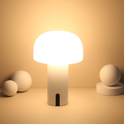 Mushroom LED Bedside Touch Night Light – Rechargeable | Pink, Green, White