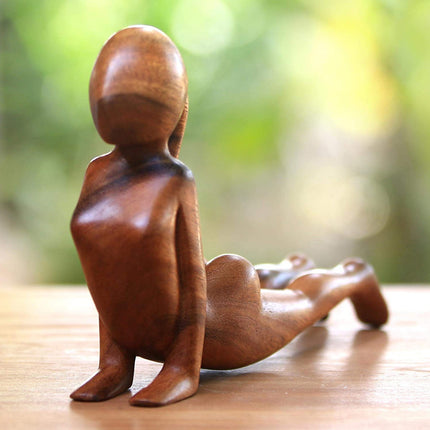 Wooden Yoga Ornaments – 6 Mini Figurine Poses | Mindful Home Décor