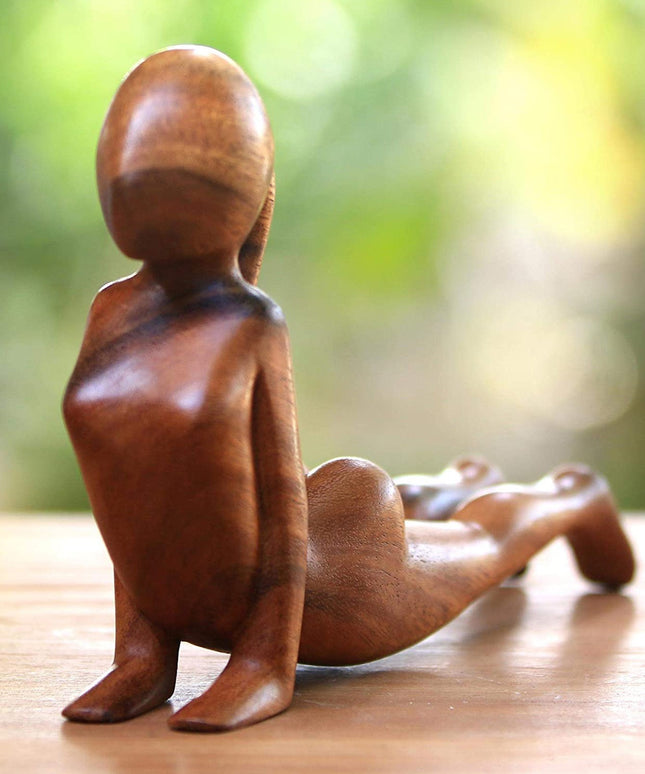 Wooden Yoga Ornaments – 6 Mini Figurine Poses | Mindful Home Décor