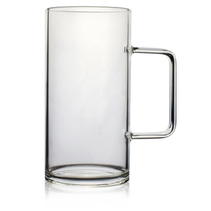 Large Glass Tumbler 🥤 – 700ml with Handle, High Borosilicate