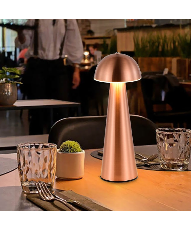 Atmosphere Table Lamp – Touch Switch USB Rechargeable (5 Metallic Colours)