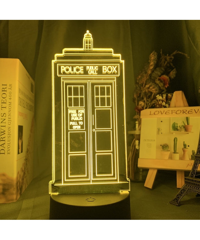Acrylic 3D Small Night Lamp Colorful Touch Remote