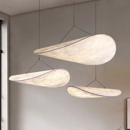 Japanese Style Silk Ceiling Light Shade – Cloud Sail Pendant (4 Sizes)