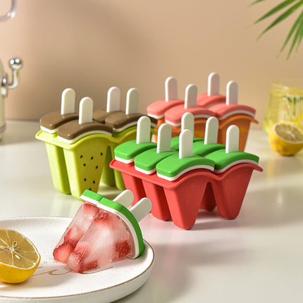 DIY Fruit Ice Lolly Moulds | 4 Grid Ice Cream Mould