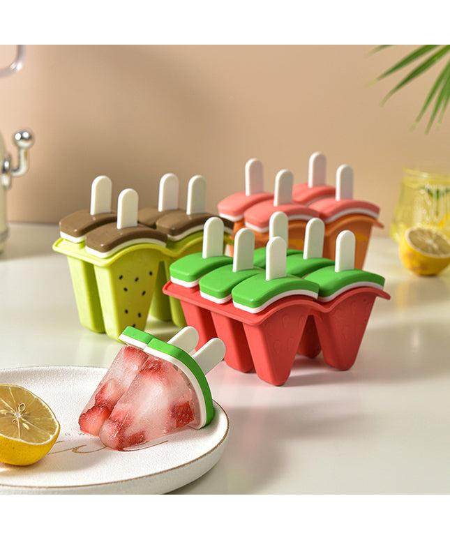 DIY Fruit Ice Lolly Moulds | 4 Grid Ice Cream Mould