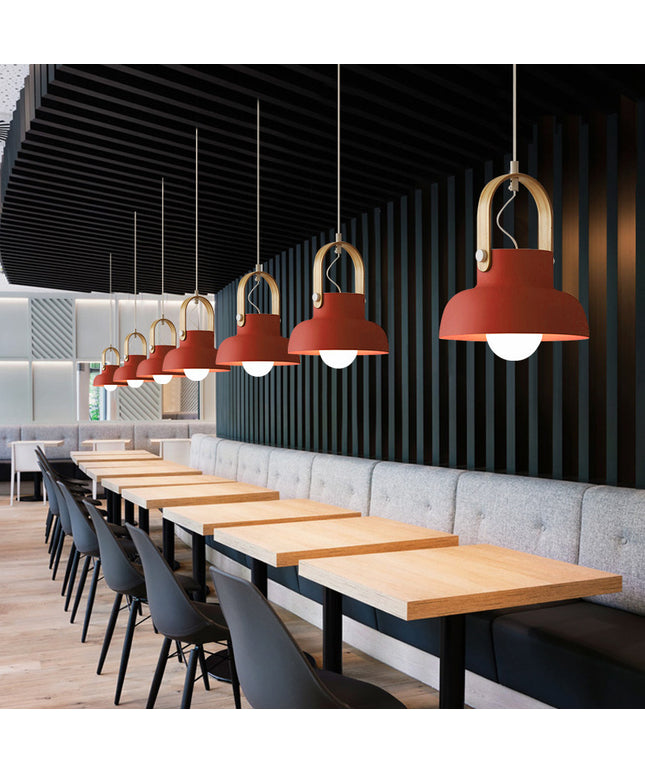 Nordic Pendant Light Shade – Modern Dome & Triangular Designs (6 Colours, 3 Shapes)