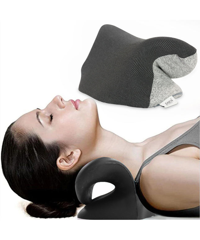 Heated Traction Pillow – Cervical Massage & Neck Support | Ikeame