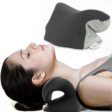 Heated Traction Pillow – Cervical Massage & Neck Support | Ikeame