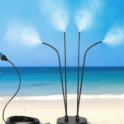 New Outdoor Beach Garden Stand Misting Cooling System