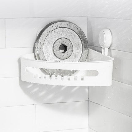 No-Drill Wall Hanging Bathroom Shelf with Double Hook