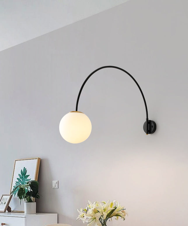 Modern Minimalist Living Room Long Arm Dining Room Wall Lamp
