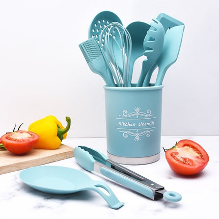 11 Piece Silicone Kitchen Utensil Set | Non Stick Cooking Tools