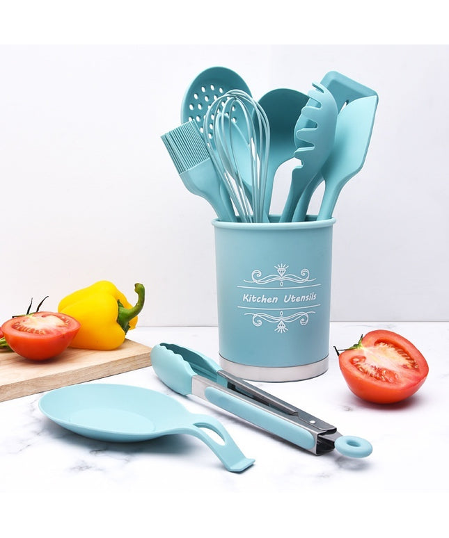 11 Piece Silicone Kitchen Utensil Set | Non Stick Cooking Tools