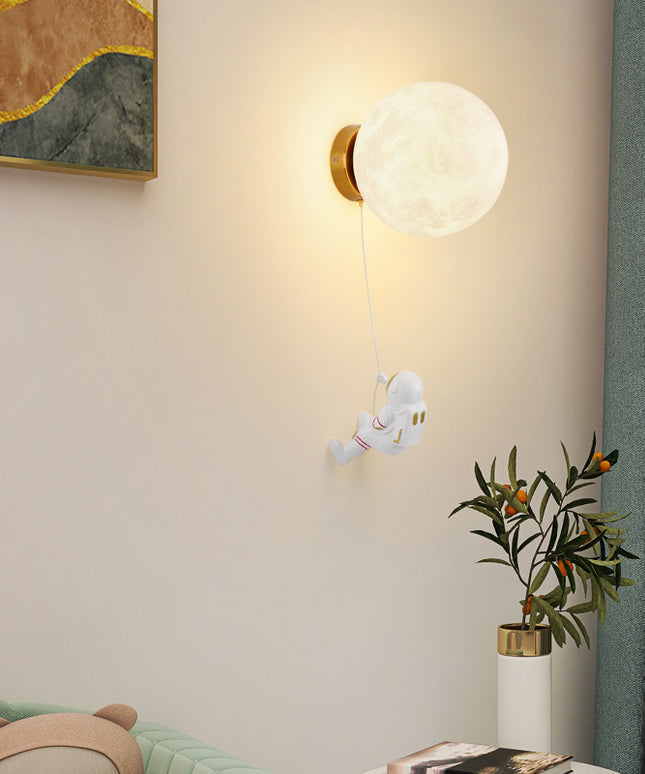 Moon Wall Lamp – Modern Nordic Minimalist Planet Lighting | Moon, Earth, Mars