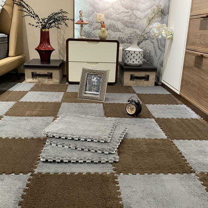 Interlocking Plush Floor Mats | Soft Foam Tiles for Home
