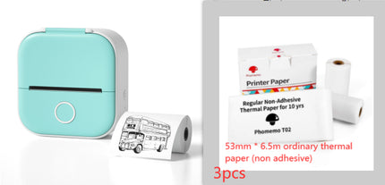 Portable Mini Thermal Label Printer Bluetooth Inkless Pocket Printer