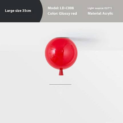 Balloon Shaped Ceiling Light Shade – Colourful Modern LED Acrylic Lamp