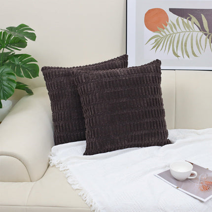 Corduroy decorative throw pillow covers soft boho striped pillow covers modern farmhouse christmas home decor for sofa living room couch bed – Trendy & Practical for Daily Living