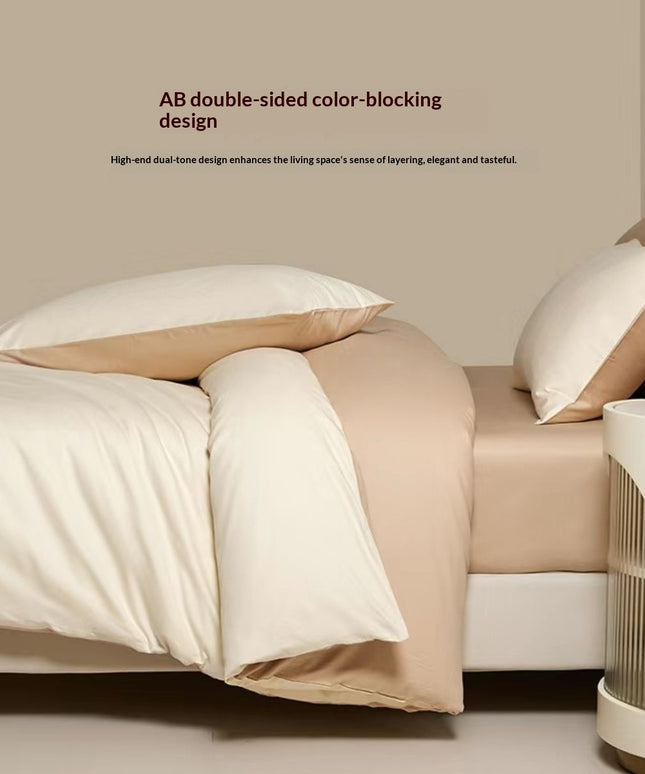 Pure Cotton Bedding Set | Luxury Minimalist Duvet Cover Set